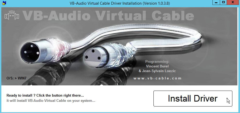 VBAudio Install Driver