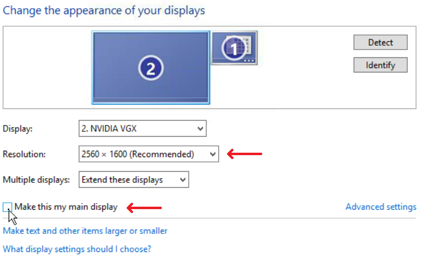 Configure NVIDIA display.
